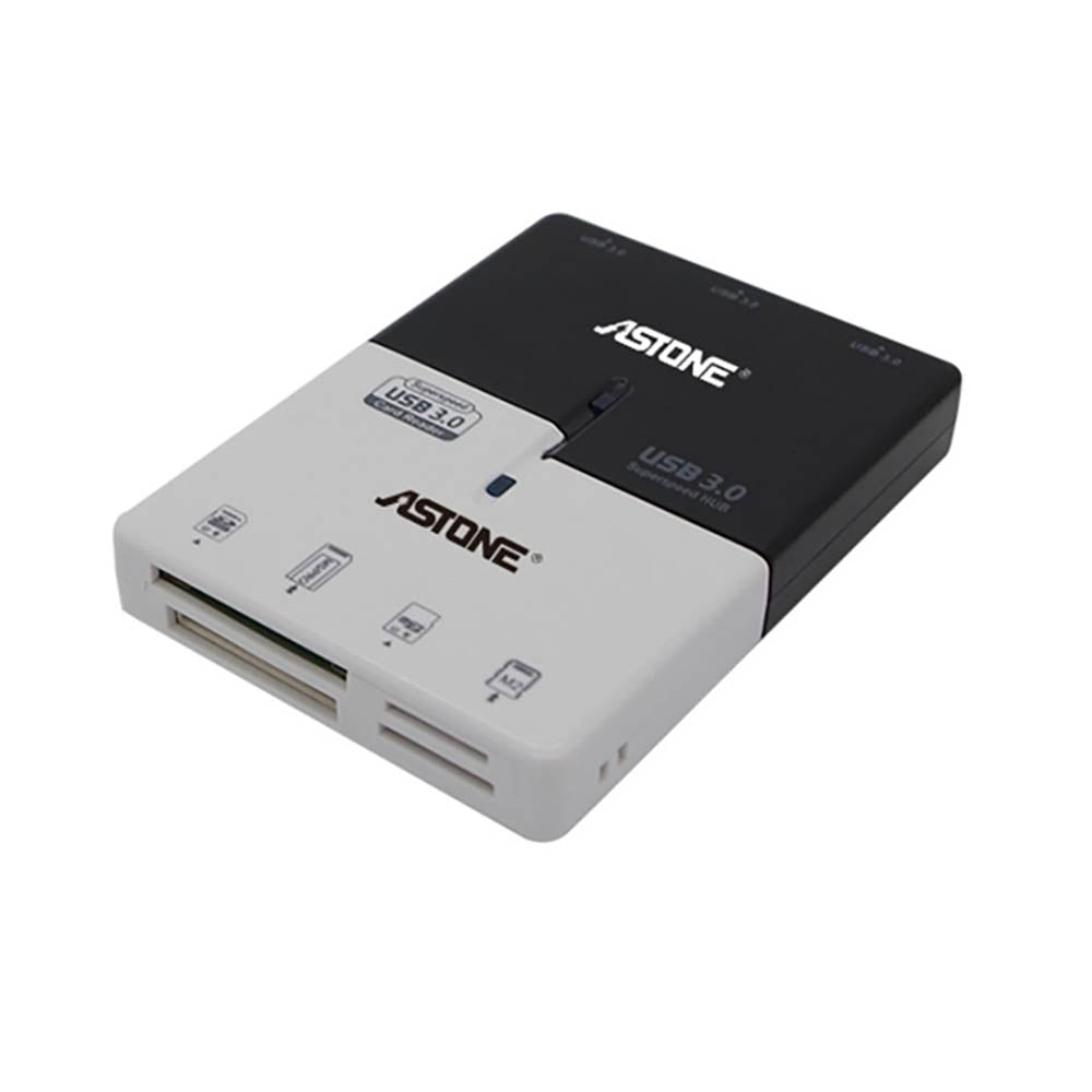 Astone 3-Port USB Hub and Card Reader